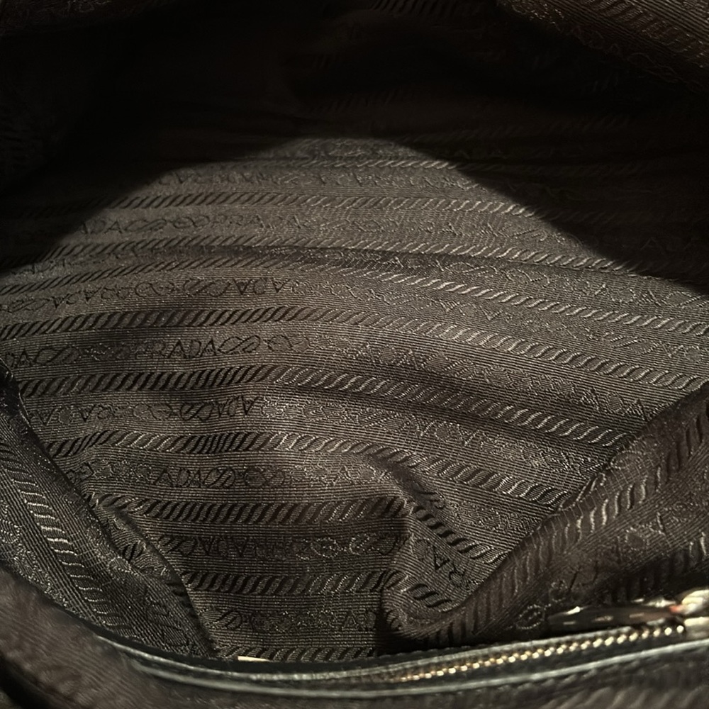 Authentic PRADA Tessuto Print Bowler Bag - Picture 12 of 13